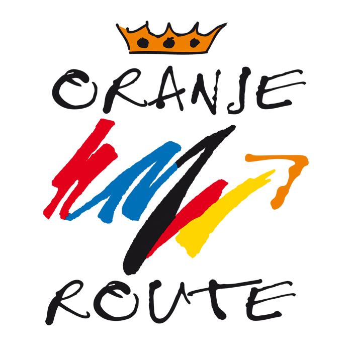 Logo der Oranier-Fahrradroute - Teil der Oranier-Themenroute Deutschland & Niederlande auf den Spuren des Königshauses Oranien-Nassau Logo der Oranier-Fahrradroute - Teil der Oranier-Themenroute Deutschland & Niederlande auf den Spuren des Königshauses Oranien-Nassau