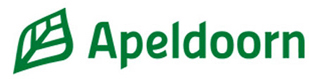 Logo der Stadt Apeldoorn auf der Oranier-Fahrradroute von Lingen über Apeldoorn nach Moers 